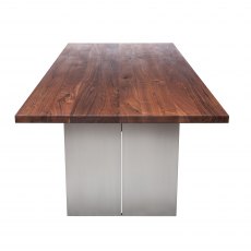 Piana Walnut Dining Table (with full metal legs)