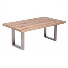 Piana Oak Coffee Table (with U-shape metal legs 3x6cm)