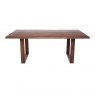 Qualita Piana Walnut Dining Table (with U-shape wooden legs 4x10cm)