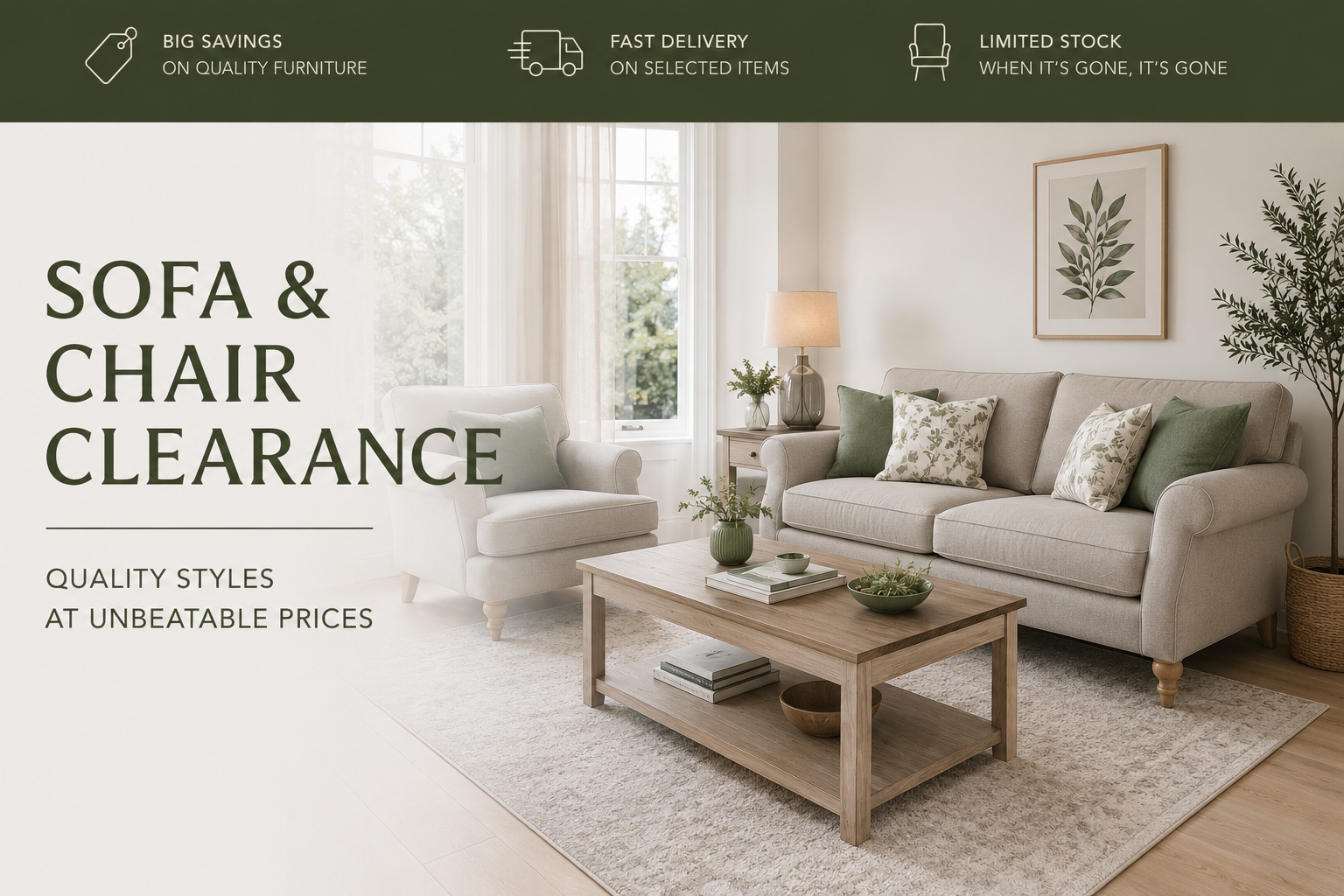 Clearance Sofas & Chairs