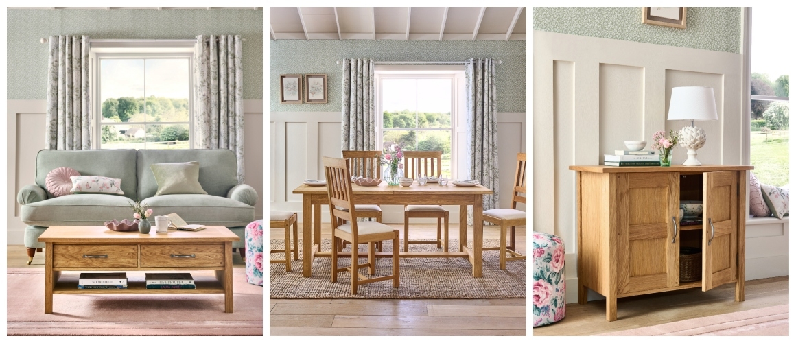 NEW Laura Ashley Milton Oak NEW Laura Ashley Milton Oak