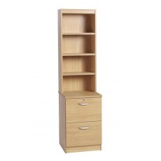 Compton Two Drawer Filing Cupboard with OSC Hutch