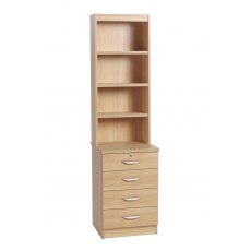 Whites Four Drawer Unit with OSC Hutch