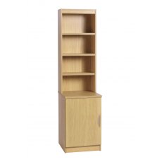 Compton Desk Height Cupboard 480mm Wide with OSB Hutch