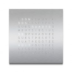 QLOCKTWO EARTH 45 Stainless Steel