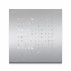 QLOCKTWO EARTH 90 Stainless Steel