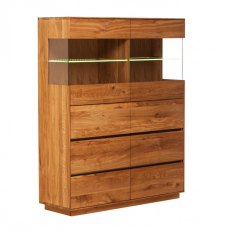 Piana Oak Double Display Unit