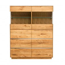 Piana Oak Double Display Unit