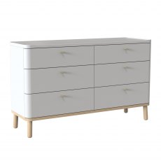 Trua Wide Chest with 6 Drawers (3+3)