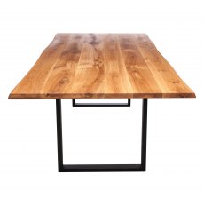 Piana Oak Dining Table (with U-shape metal legs 3x6cm)