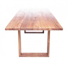 Piana Oak Dining Table (with U-shape wooden legs 4x10cm)