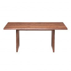 Piana Walnut Dining Table (with full wooden legs)