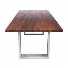 Piana Walnut Dining Table (with U-shape metal legs 4x10cm)