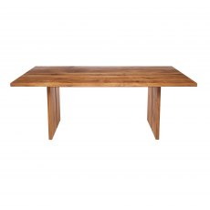 Piana Oak Dining Table (with full wooden legs)