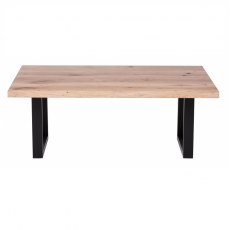 Piana Oak Coffee Table (with U-shape metal legs 3x6cm)