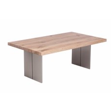 Piana Oak Coffee Table (with full metal legs)