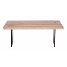 Piana Oak Coffee Table (with full metal legs)