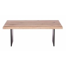 Piana Oak Coffee Table (with full metal legs)