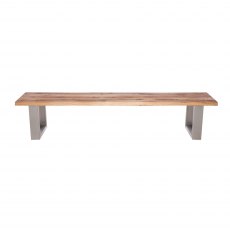 Piana Oak Bench (with U-shape metal legs 4x10cm)