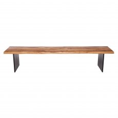 Piana Oak Bench (with full metal legs)