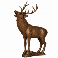 Stag Roaring Sculpture