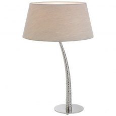 Palm Branch Nickel Table Lamp