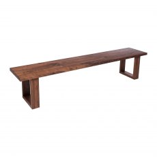 Piana Walnut Bench (with U-shape wooden legs 4x10cm)