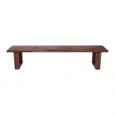 Piana Walnut Bench (with U-shape wooden legs 4x10cm)