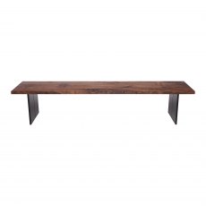 Piana Walnut Bench (with full metal legs)