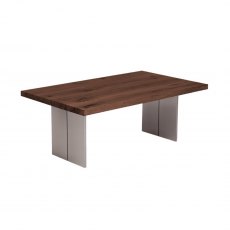 Piana Walnut Coffee Table (with full metal legs)