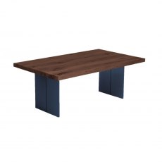 Piana Walnut Coffee Table (with full metal legs)