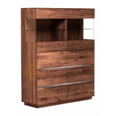 Piana Walnut Double Display Unit