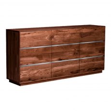 Piana Walnut 3 Door Sideboard