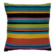 Rainbow Stripes 18" Cushion