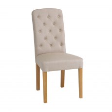 Lamont Buttoned Chair (in fabric)