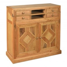 Wellbeck Campaign Desk with Marble Inlay