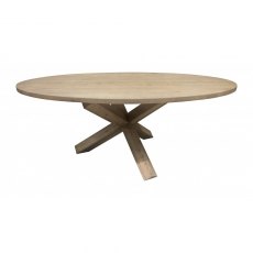 Piana Coen Oval Oak Dining Table (with oak legs)