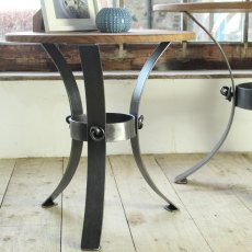 Jacobean Round Side Table (with oak top)