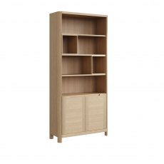 Lundin High Bookcase with Two Doors