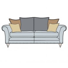 Cleveland 3 Seater Pillow Back Sofa
