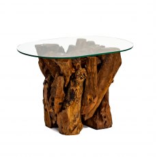 Woodland Teak Root Oval Side Table