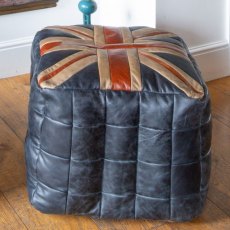 Union Jack Bean Bag (leather)