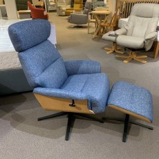GFA Boden Swivel Recliner and Stool