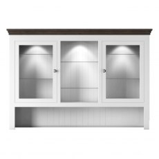 New England Medium 2 Glazed Door Dresser Rack