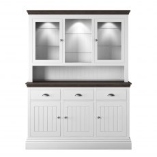 New England Medium 2 Glazed Door Dresser Rack