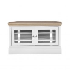 New England Corner 2 Glazed Door TV Unit