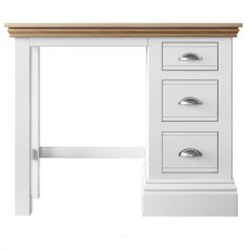 New England Single Pedestal Dressing Table