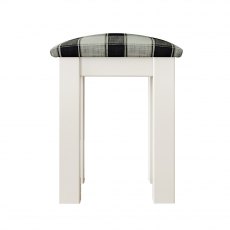 New England Bedroom Stool - Fabric Pad