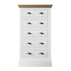 New England 5 Drawer Wellington Chest