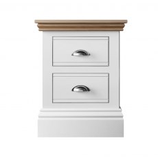 New England Small 2 Drawer Bedside